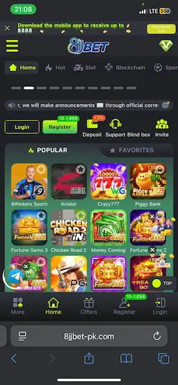 8JJBet Game Home Image