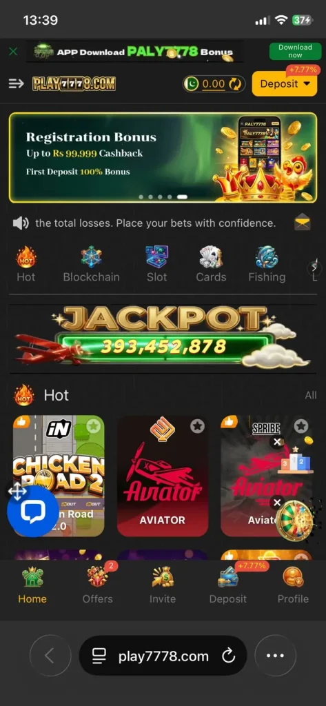 Play777 Game Home Image